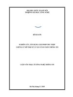 Nghiên cứu, xây dựng giải pháp thu thập chứng cứ hỗ trợ xử lý sự cố an toàn thông tin​ 