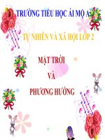 Tuần 32- TNXH 2- MẶT TRỜI VÀ PHƯƠNG HƯỚNG