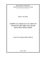 Nghiên cứu khảo sát các nhân tố ảnh hưởng tới hiệu quả phanh bằng phần mềm Carsim