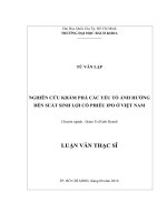 Nghiên cứu khám phá các yếu tố ảnh hưởng đến suất sinh lợi cổ phiếu ipo ở việt nam  