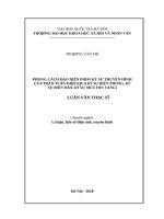 Phong cách đạo diễn phim ký sự truyền hình của trần tuấn hiệp (qua ký sự biên phòng, ký sự biển đảo, ký sự mùa thu vàng)​ 