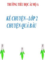 Tuần 32- Tiếng Việt 2 - kể chuyện: Quả bầu