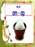 Lớp 1 - Học Vần - Tuần 9: ơm - ơp