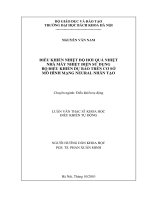 Điều khiển nhiệt độ hơi quá nhiệt nhà máy điện sử dụng bộ điều khiển dự báo trên cơ sở mô hình mạng Neural nhân tạo