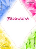 Lớp 1 - Toán - Tuần 28: Giải toán có lời văn