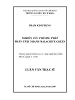 Nghiên cứu phương pháp phân tích nhanh malachite green 