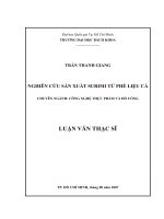 Nghiên cứu sản xuất surimi từ phế liệu cá  