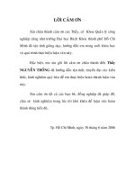 Phân tích tính khả thi dự án đầu tư xây dựng khu chung cư cao tầng phường 11 quận 6  