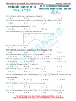 đề thi thử tốt nghiệp THPT năm học 2020 2021 trường THPT chuyên hoàng văn thụ   hòa bình lần 1