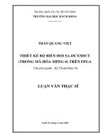 Thiết kế bộ biến đổi sa dct 