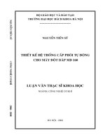 Thiết kế hệ thống cấp phôi tự động cho máy đột dập MD 160