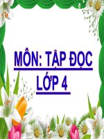 Môn Tập đọc lớp 4Bài: Dòng sông mặc áo