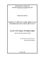 Nghiên cứu thiết kế và điều khiển cơ cấu dao động đầu hàn sử dụng bộ vi xử lý