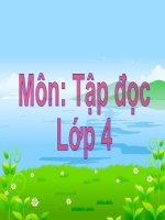Môn Tập đọc lớp 4Bài: Trung thu độc lập