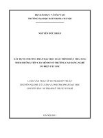 Xây dựng phương pháp dạy học giáo trình hàn MIG MAG theo hướng tiếp cận mô đun ở trường Cao đẳng nghề cơ điện Tây Bắc