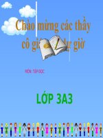 Bài giảng hội giảng Môn: Tập đọc lớp 3 - Bài: Vẽ quê hương