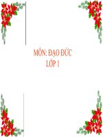 Lớp 1 - Đạo đức - Bài 6: Nghiêm trang khi chào cờ ( Tiết 1 + 2)