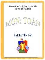 Toán- Tuần 7- Luyện tập trang 33