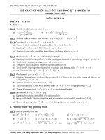 Đề cương toán 10 HKI năm học 2020   2021 
