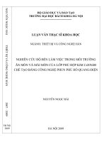Nghiên cứu độ bền làm việc trong môi trường ăn mòn và mài mòn của lớp phủ hợp kim Cr20Ni80 chế tạo bằng công nghệ phun phủ hồ quang điện