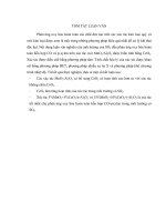 Khảo sát ảnh hưởng của so2 đến phản ứng oxy hóa hoàn toàn hỗn hợp co và p xylen trên xúc tác mno2  