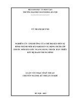Nghiên cứu ảnh hưởng của chế độ hàn đến sự hình thành mối hàn khi hàn tự động dưới lớp thuốc mối hàn góc ngang bằng thuốc hàn thiêu kết hệ bazơ trung bình