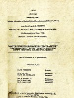 Comportement rheologique, percolation et endommagement de materiaux a joints de grains visqueux, solides ou liquides 