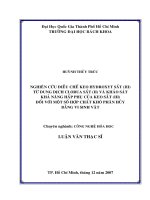 Nghiên cứu điều chế keo hydroxyt sắt (iii) từ dung dịch clorua sắt (ii) và khảo sát khả năng hấp phụ của keo sắt (iii) đối với một số hợp chất khó phân hủy bằng vi sinh vật  