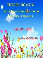 Lớp 5 - Tập đọc - Tuần 15: Buôn Chư Lênh đón cô giáo