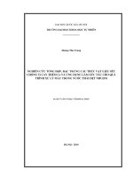 Luận văn thạc sĩ Hóa môi trường, Vật liệu sét chống Ti, Ứng dụng, Xử lý màu, Dệt, Nhuộm.