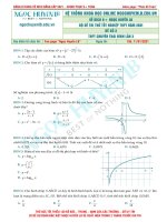 đề thi thử tốt nghiệp THPT năm học 2020 2021 trường THPT chuyên thái bình lần 2