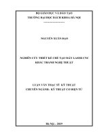 Nghiên cứu thiết kế chế tạo máy laser CNC khắc tranh nghệ thuật