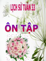 Lớp 5 - Lịch sử - Tuần 33: Ôn tập