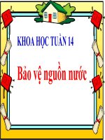 Lớp 4 - Khoa học - Tuần 14:: Bảo vệ nguồn nước