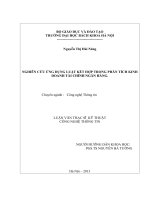 Nghiên cứu ứng dụng luật kết hợp trong phân tích kinh doanh tài chính ngân hàng