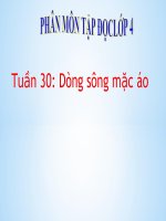 Tuần 30 - Tập đọc - Bài: Dòng sông mặc áo