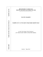 Nghiên cứu và ứng dụng nhận diện khuôn mặt