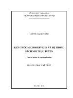 Kiến trúc microservices và hệ thống sách nói trực tuyến