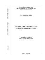Mô hình tính toán khắp nơi Ubiquitous computing