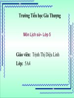 Lớp 5 - Lịch sử - Bài 27: Hoàn thành thống nhất đất nước