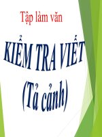 Tiếng Việt 5 - Tuần 5 - TLV - Tả cảnh (Kiểm tra viết)