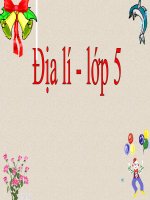 Địa lí 5 - Tuần 1 -  Việt Nam đất nước chúng ta