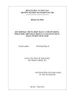 Kết hợp đặc trưng diện mạo và chuyển động trong biểu diễn hoạt động của người sử dụng mạng nơ ron tích chập