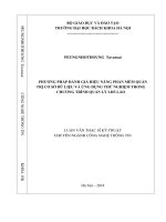 Phương pháp đánh giá hiệu năng phần mềm quản trị cơ sở dữ liệu và ứng dụng thử nghiệm trong chương trình quản lý LHS Lào