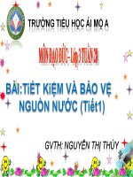 Tuần 28 - Bài: Tiết kiệm nguồn nước