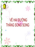 Toán 4 - Tuần 9 - Vẽ hai đường thẳng song song