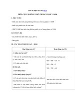 Tải Giáo án Toán 2 chương 6 bài: Phép cộng (không nhớ) trong phạm vi 1000 - Giáo án điện tử môn Toán lớp 2