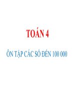Toán 4 - Tuần 1 - Ôn tập các số đến 100 000