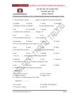 de thi thu tot nghiep THCS nam 2021