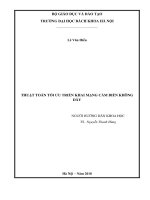 Thuật toán tối ưu triển khai mạng cảm biến không dây